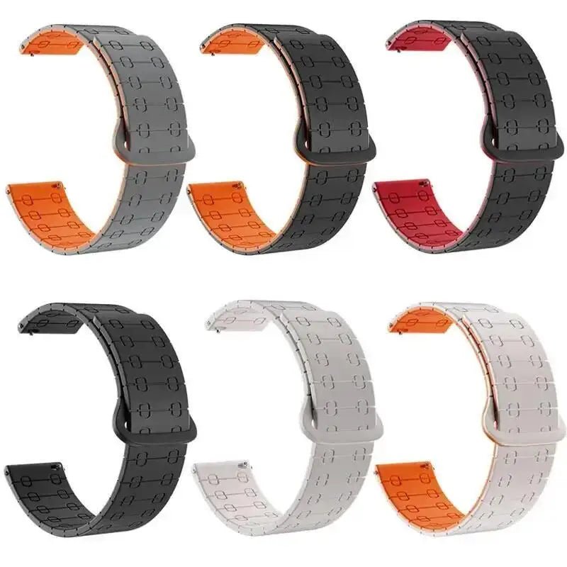 22mm Magnetic Silicone Strap | Versatile Sports Band Bracelet