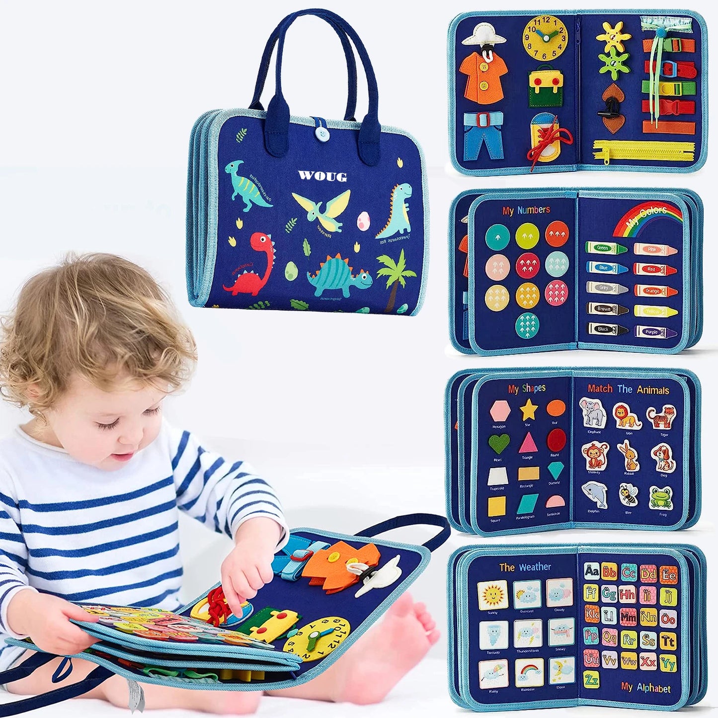 Montessori Busy Board | Toddler Sensory Activity for Skill Development