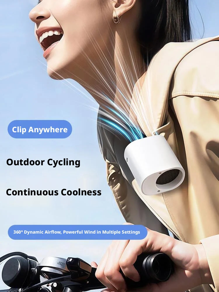 Portable 360° Rotatable Clip-On Car Fan | USB Rechargeable & Lightweight