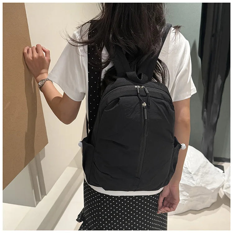 Lightweight Macaron Color Oxford Backpack for Women | Casual Chic bag