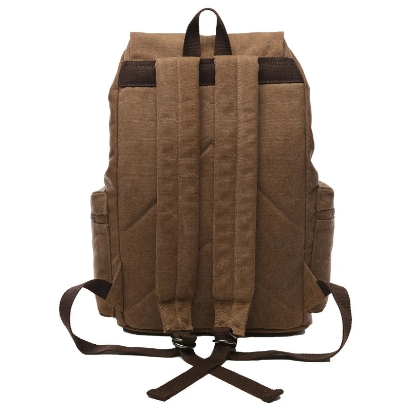 Vintage Canvas Backpack | Spacious Hiking & Travel Bag