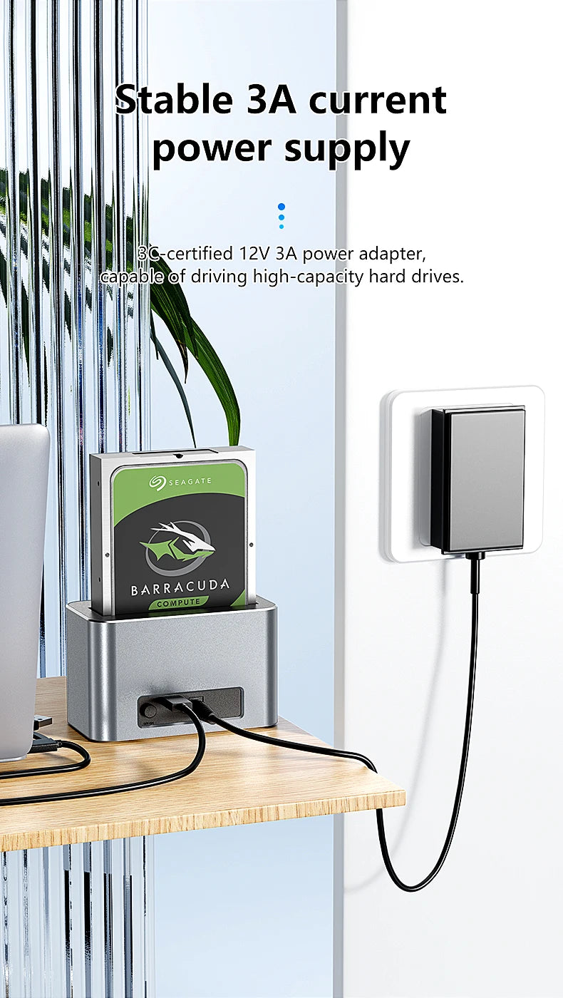 2.5/3.5 Inch SAS/SATA Hard Disk External Case | USB 3.0 Docking Station