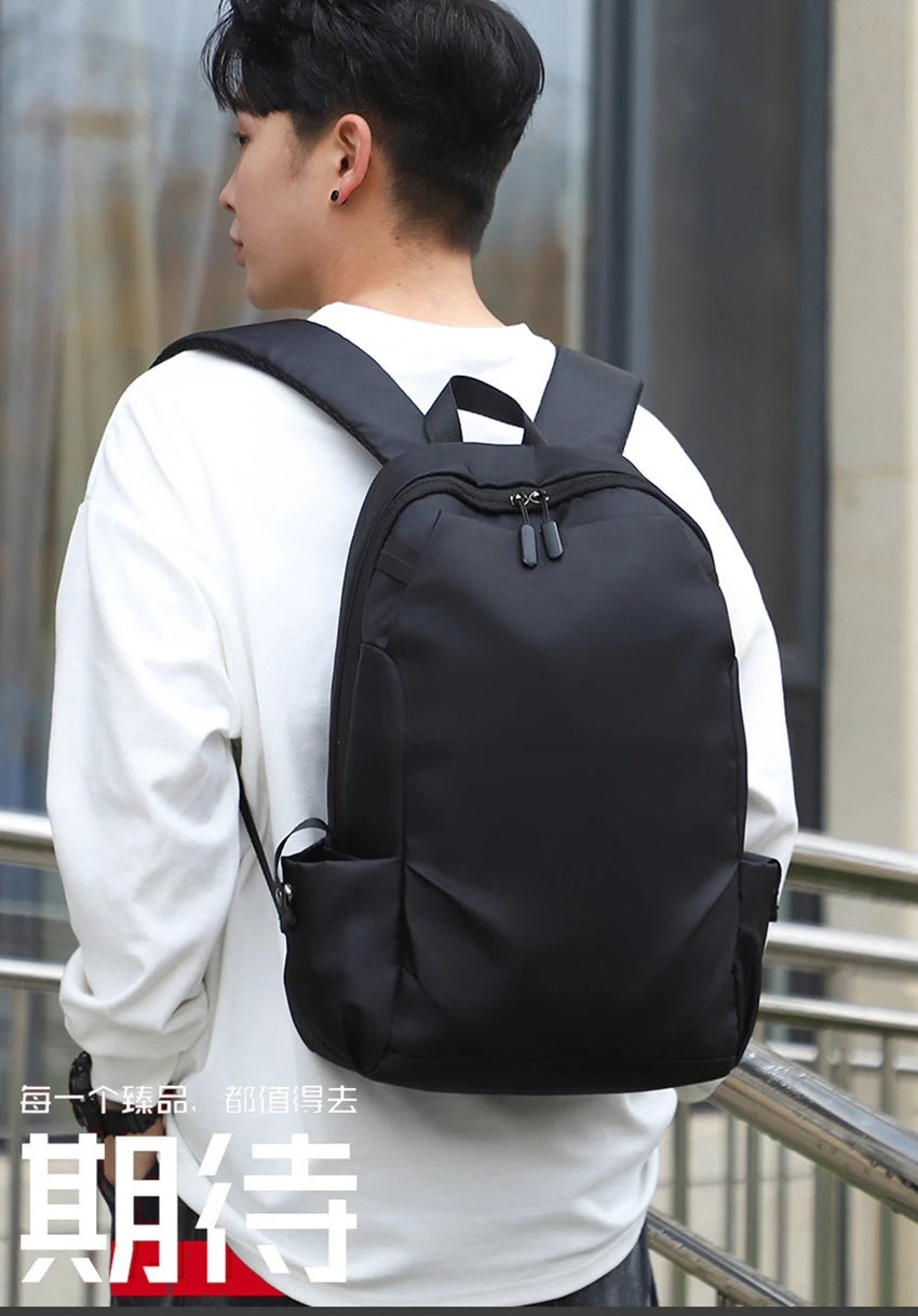 Cute Waterproof Men's Business Laptop Backpack with Cat Print