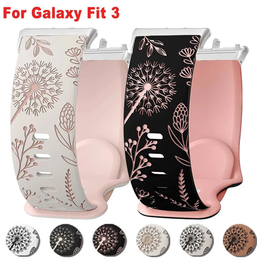 Correa de repuesto de silicona ajustable para Galaxy Fit 3