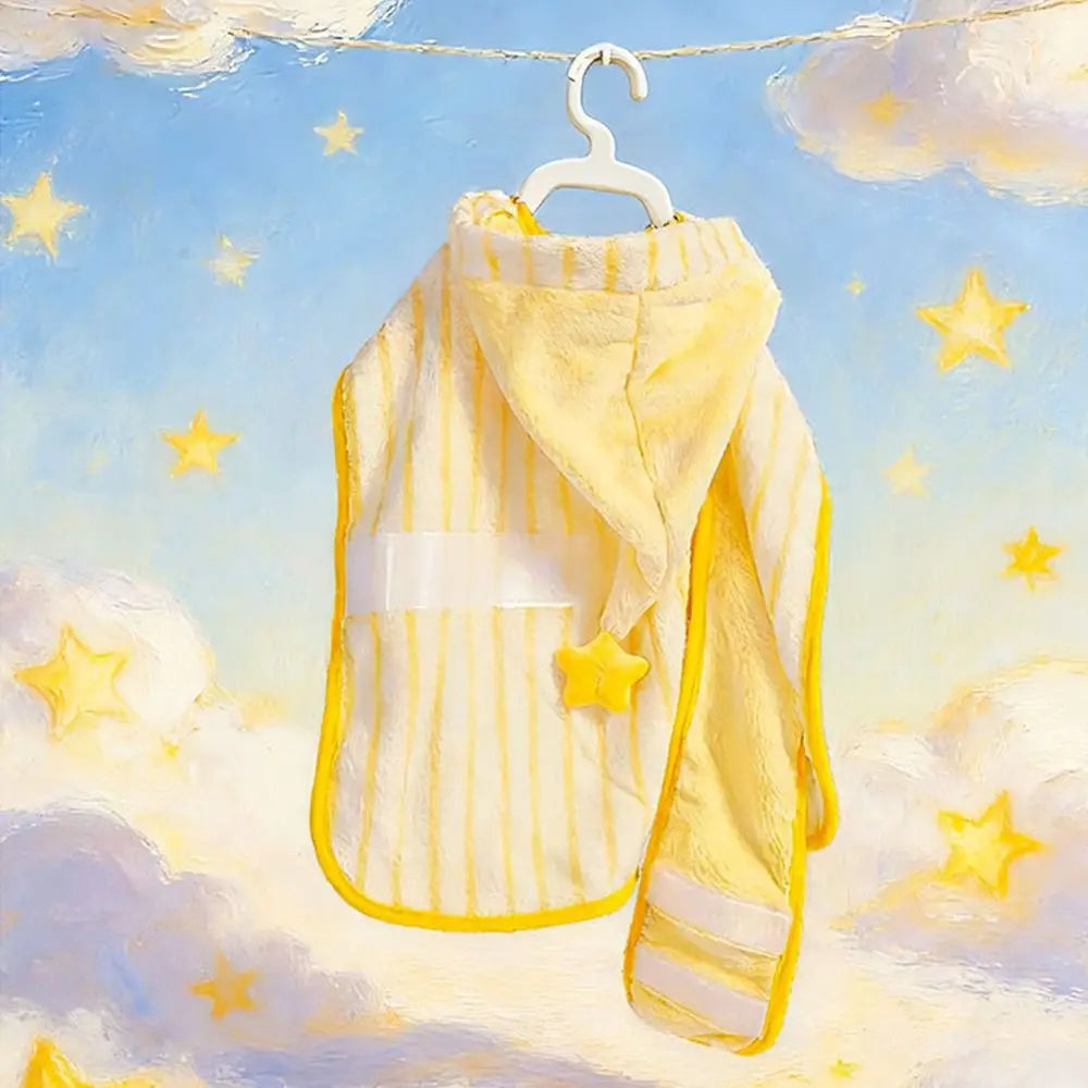 Cute Quick-Drying Dog Bathrobe | Absorbent Puppy Robe for Pets