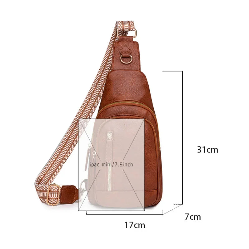Stylish PU Leather Women Sling Bag | Versatile Crossbody Pack