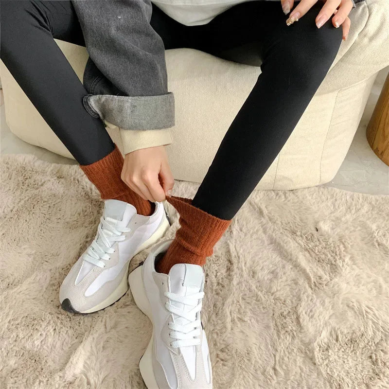 Cozy Thermal Crew Socks for Women | Luxurious Cashmere & Wool
