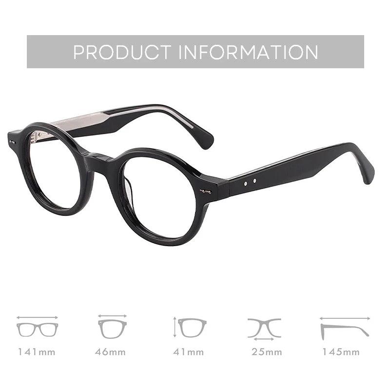 Unisex Retro Round Prescription Glasses | Stylish Anti Blue Light Eyewear