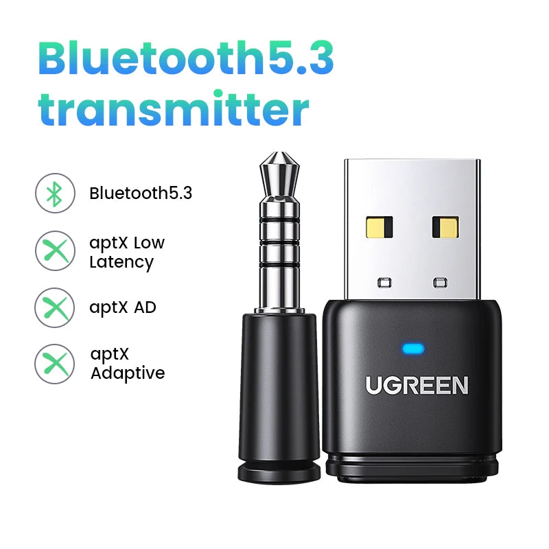 Bluetooth 5.3 Audio Adapter for PS4, PS5 & Nintendo Switch