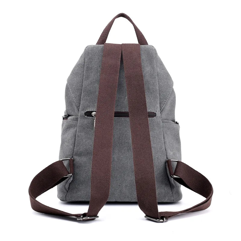Stylish Vintage Canvas Women Backpack | Fashionable Casual Bag