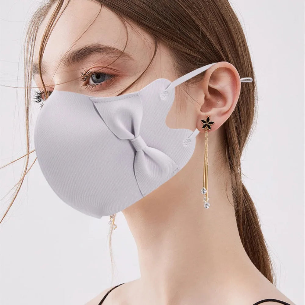 3D Bow Anti-UV Face Mask | Breathable UPF50+ Sunscreen Protection