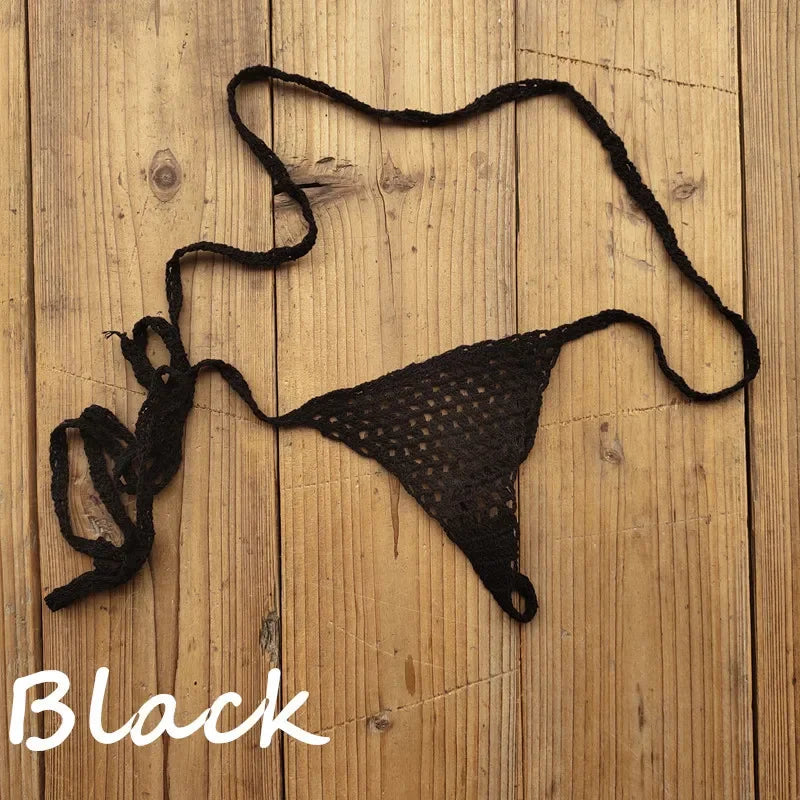 Mini Crochet Lace Thong Bikini | Perfect for Sunbathing & Swimming