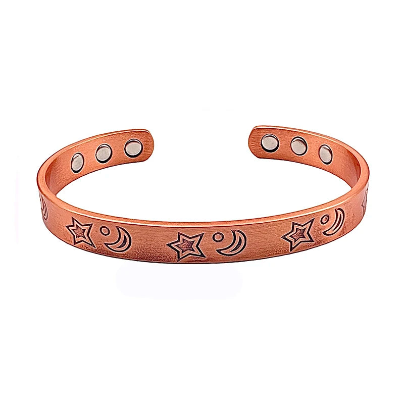 Exquisite Copper Cuff Bracelets for Women & Men | Adjustable Jewelry