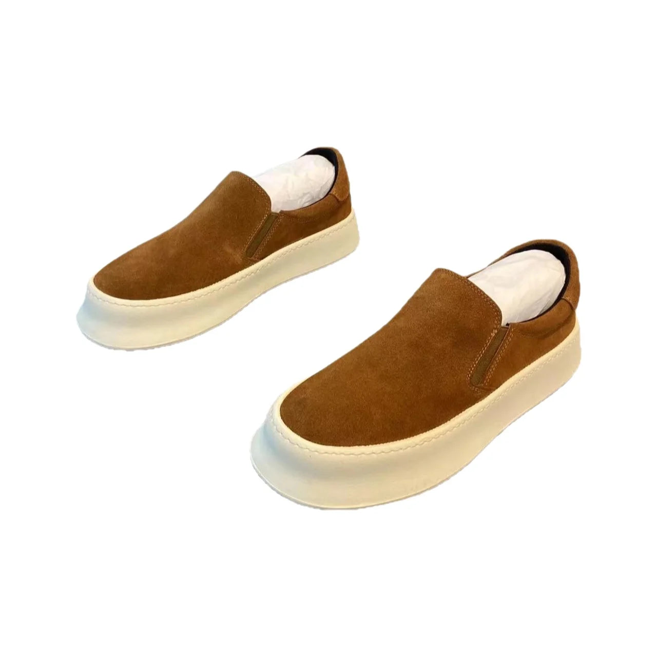 Men's Casual Slip-On Shoes | Comfortable Lightweight Leather Footwear