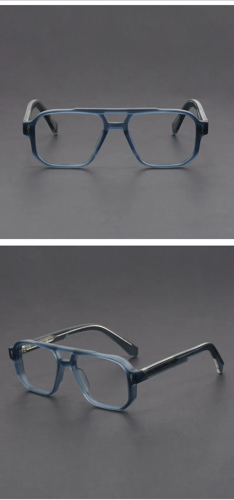Stylish Anti Blue Light Photochromic Prescription Glasses for Men