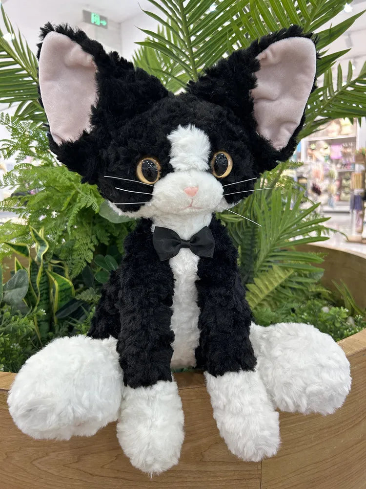 Cute Black Cat Plush Pillow | Adorable Stuffed Animal for Kids