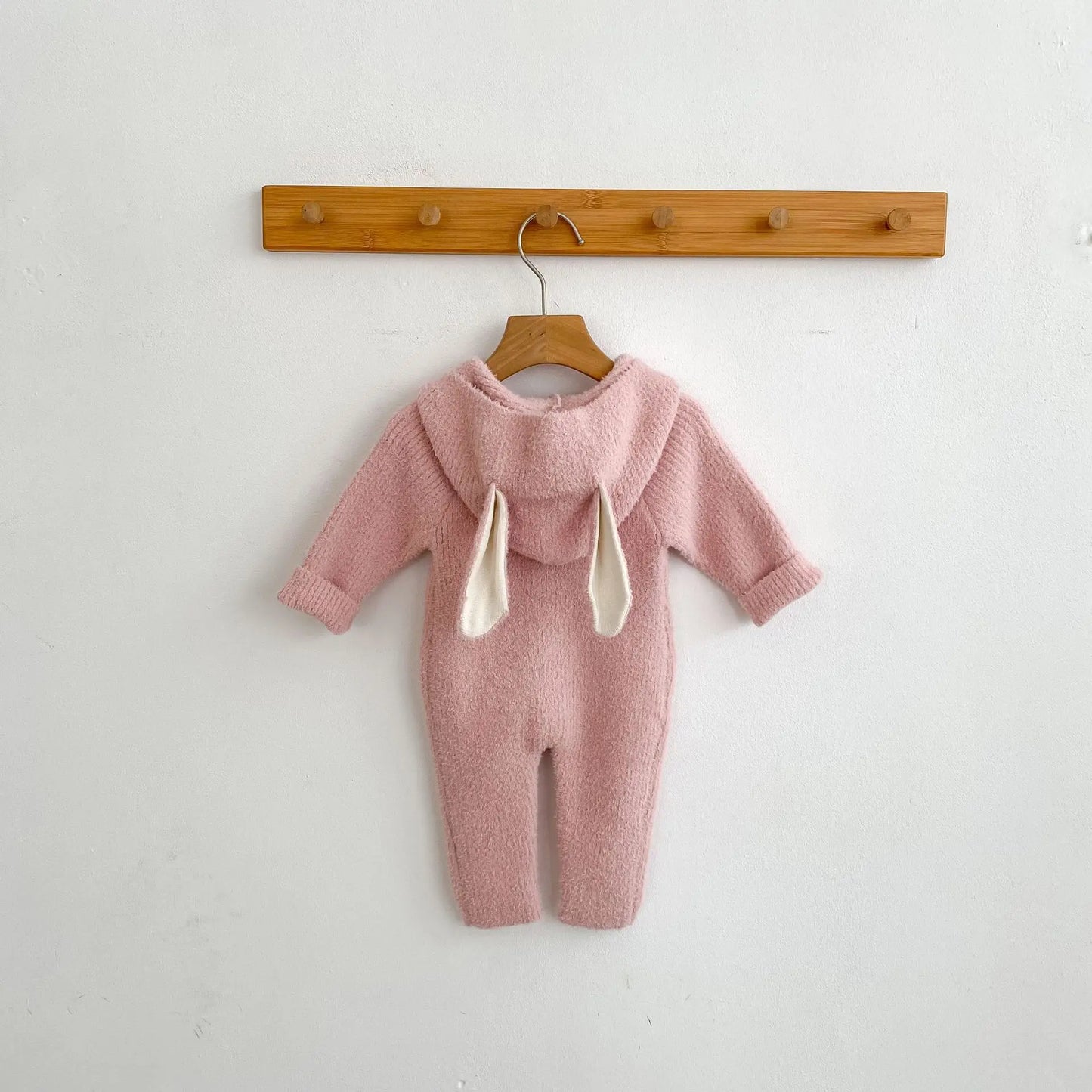 Cozy Cartoon Baby Rompers with Rabbit Ears | Adorable Infant Pajamas