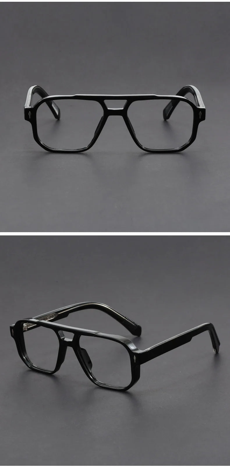 Stylish Anti Blue Light Photochromic Prescription Glasses for Men