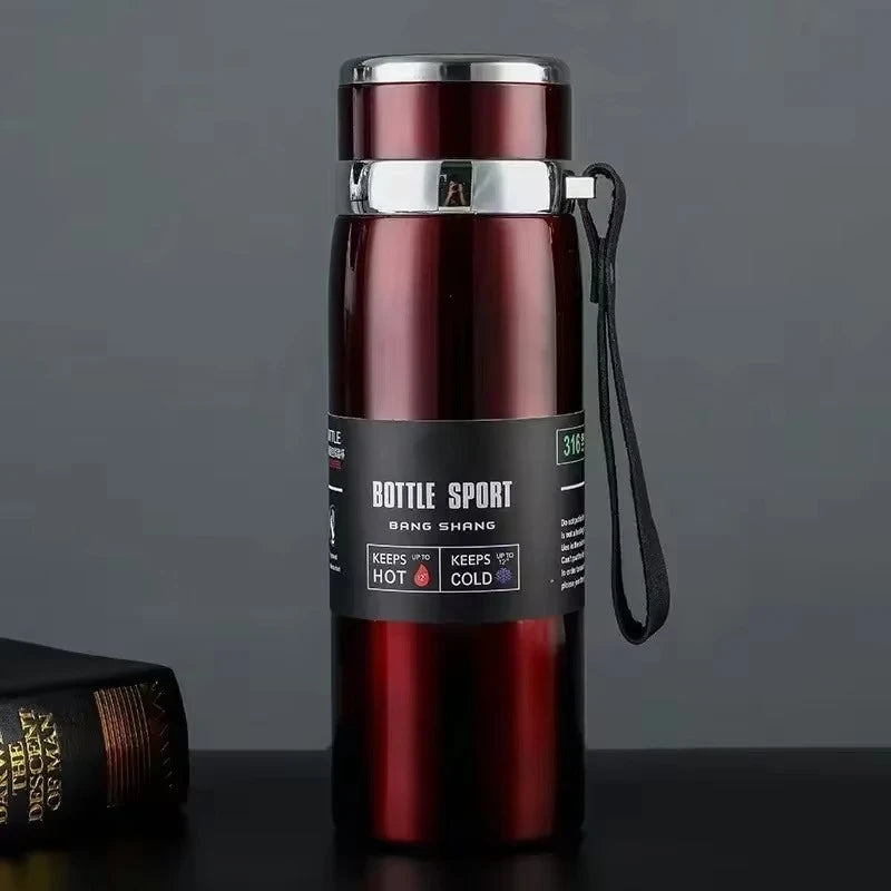 1L Stainless Steel Thermal Water Bottle | Hot & Cold Thermos Flask