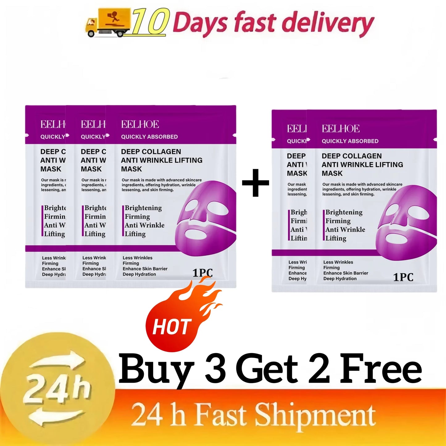 Collagen Anti-Wrinkle Facial Mask | Hydrating Skin Care Solution