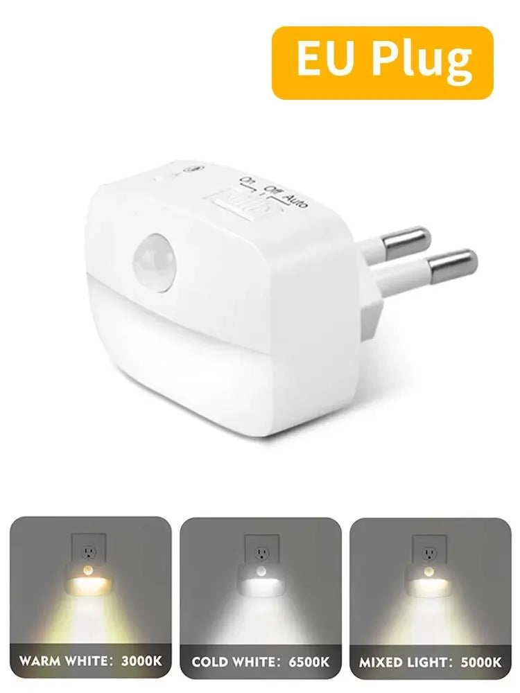LED Motion Sensor Night Light | 3-Color Temperature Convenience