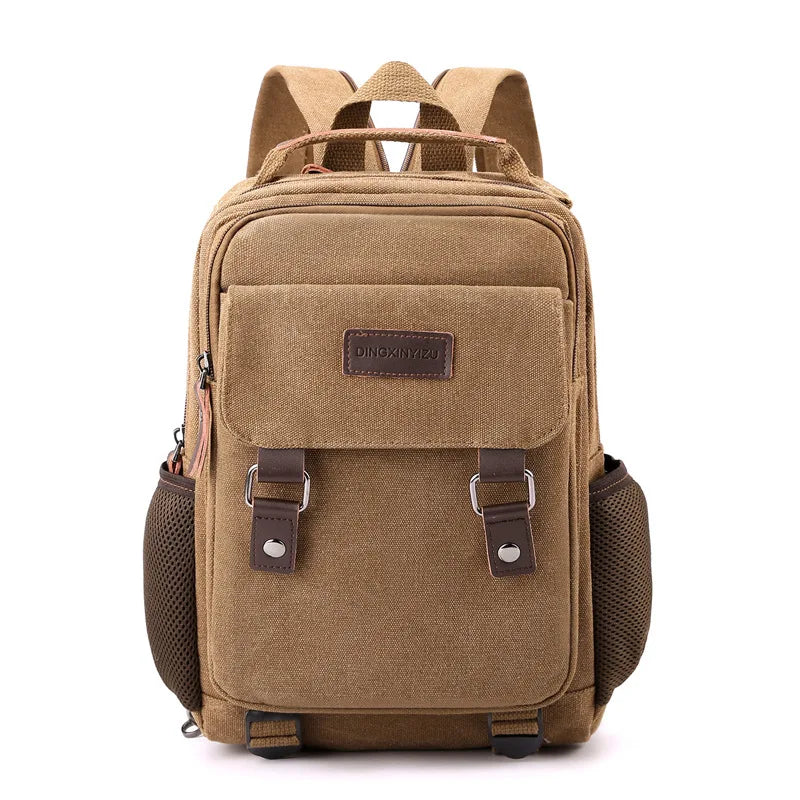 Small Men's Canvas Backpack | Versatile Casual Rucksack