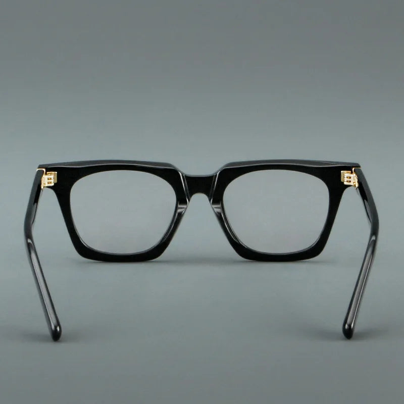 Classic Retro Square Acetate Anti-Blue Light Reading Glasses 2026