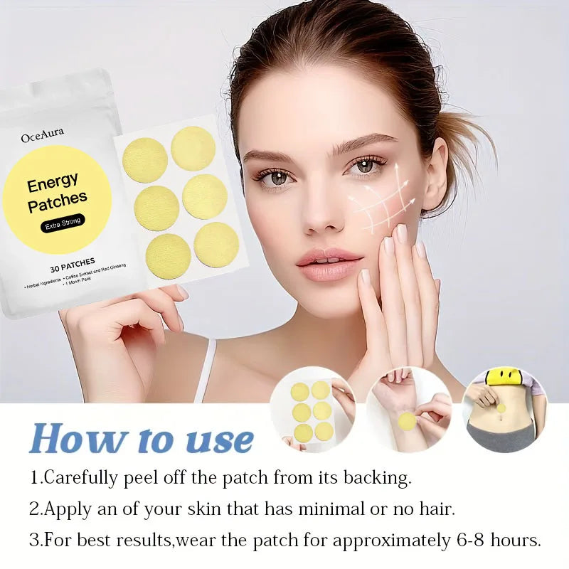 Gentle Yellow Body Care Patches for Daily Skin Care - Unisex