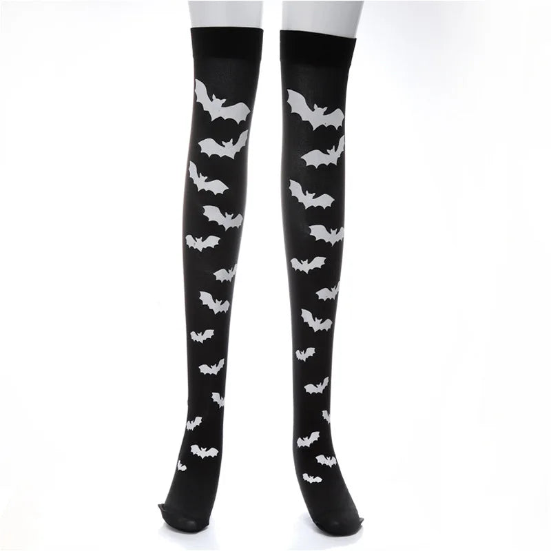 Gothic Knee-High Socks | Dark Festival & Cosplay Stockings