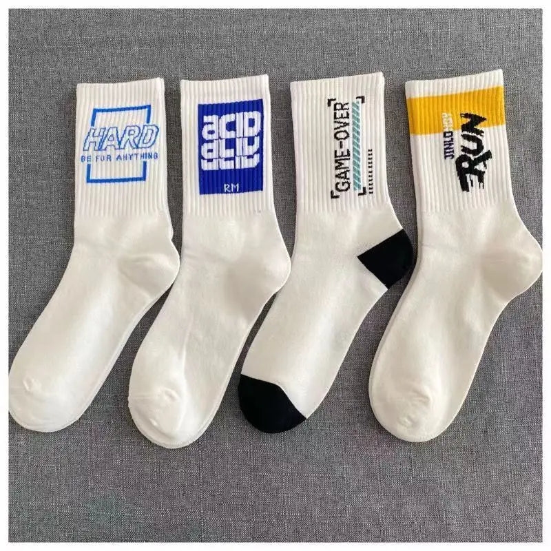 Men's Versatile Mid Socks | Comfortable Street Style Sports Socks
