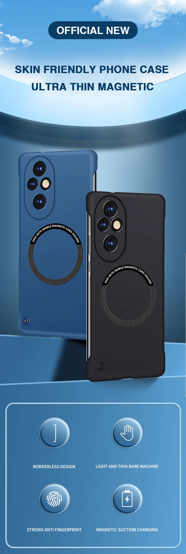 Luxury Magnetic PC Phone Case | Slim Protective Cover