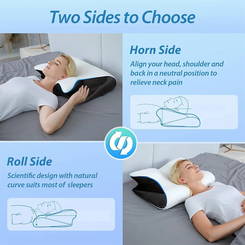 Comfortable Memory Foam Neck Pillow | Ultimate Sleep Support