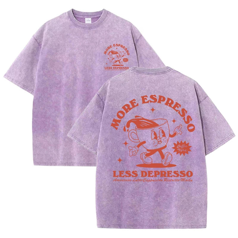 More Espresso Less Depresso Women's Breathable Tee Shirt
