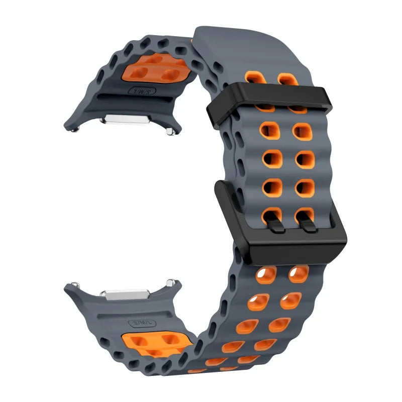 Silicone Sports Strap for Galaxy Watch | Breathable Marine Band