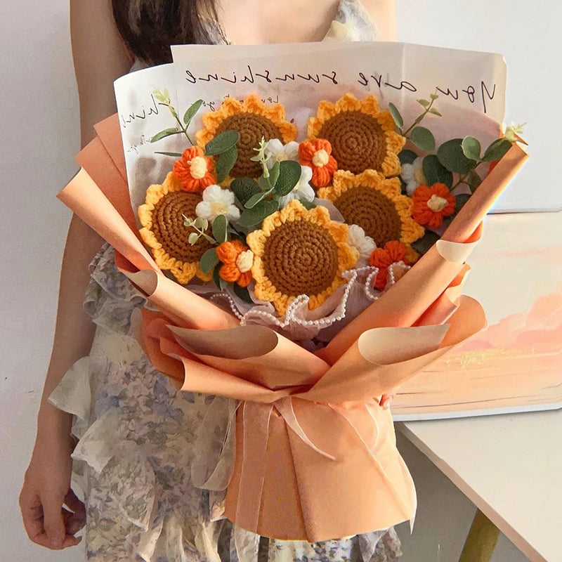 Ramo Eterno de Flores de Ganchillo | El Regalo Perfecto para Cualquier Ocasión