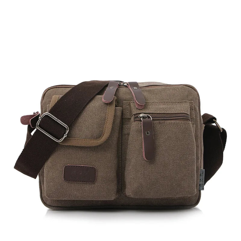 Men's Retro Canvas Shoulder Bag | Stylish Casual Messenger