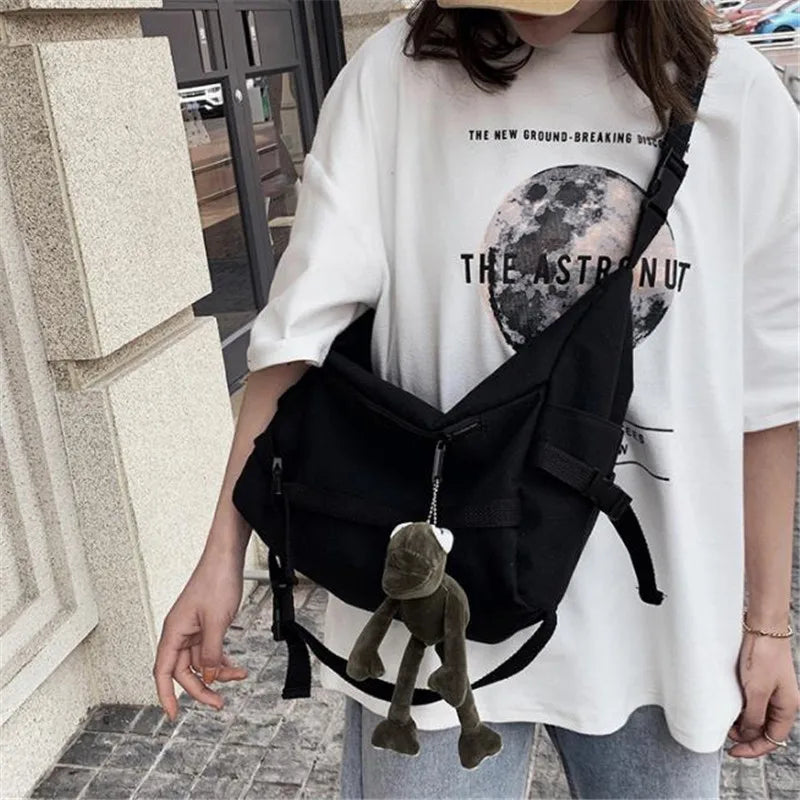 Stylish Canvas Crossbody Bag for Women | Versatile Messenger Purse