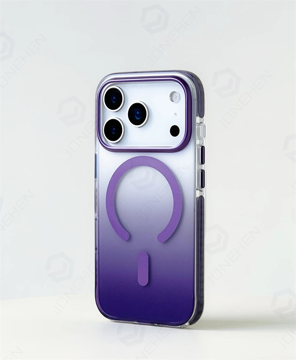 Luxury Gradient Magnetic Shockproof Case for iPhone 14-17 Pro Max