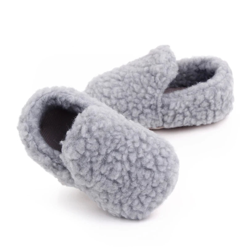 Soft Cotton Baby Prewalking Shoes | Non-Slip Winter Footwear