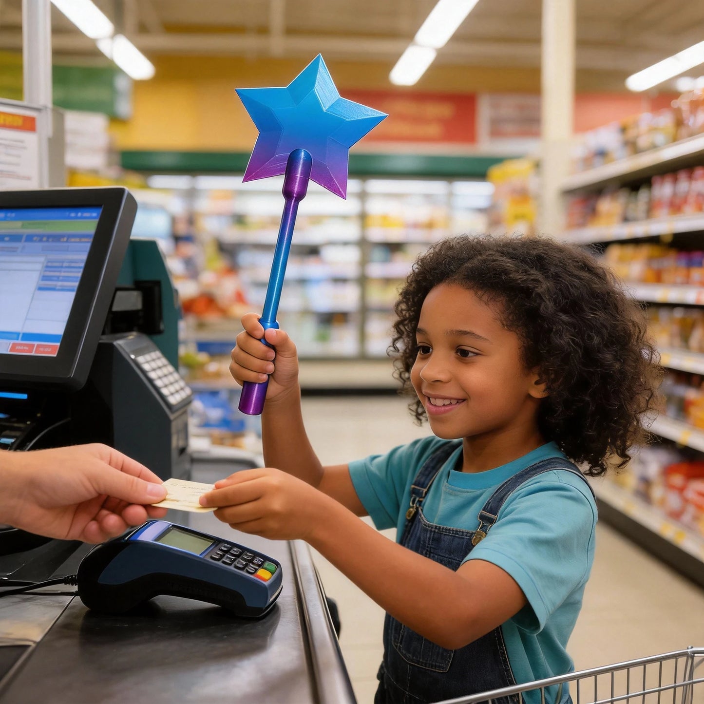 3D Printed Magic Wand Contactless Payment Card Holder | Fun Decor
