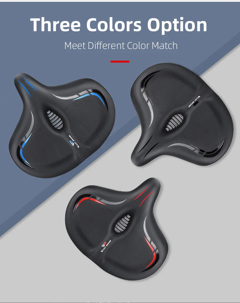 Oversize Comfortable Bicycle Saddle | Breathable Bike Seat Cushion