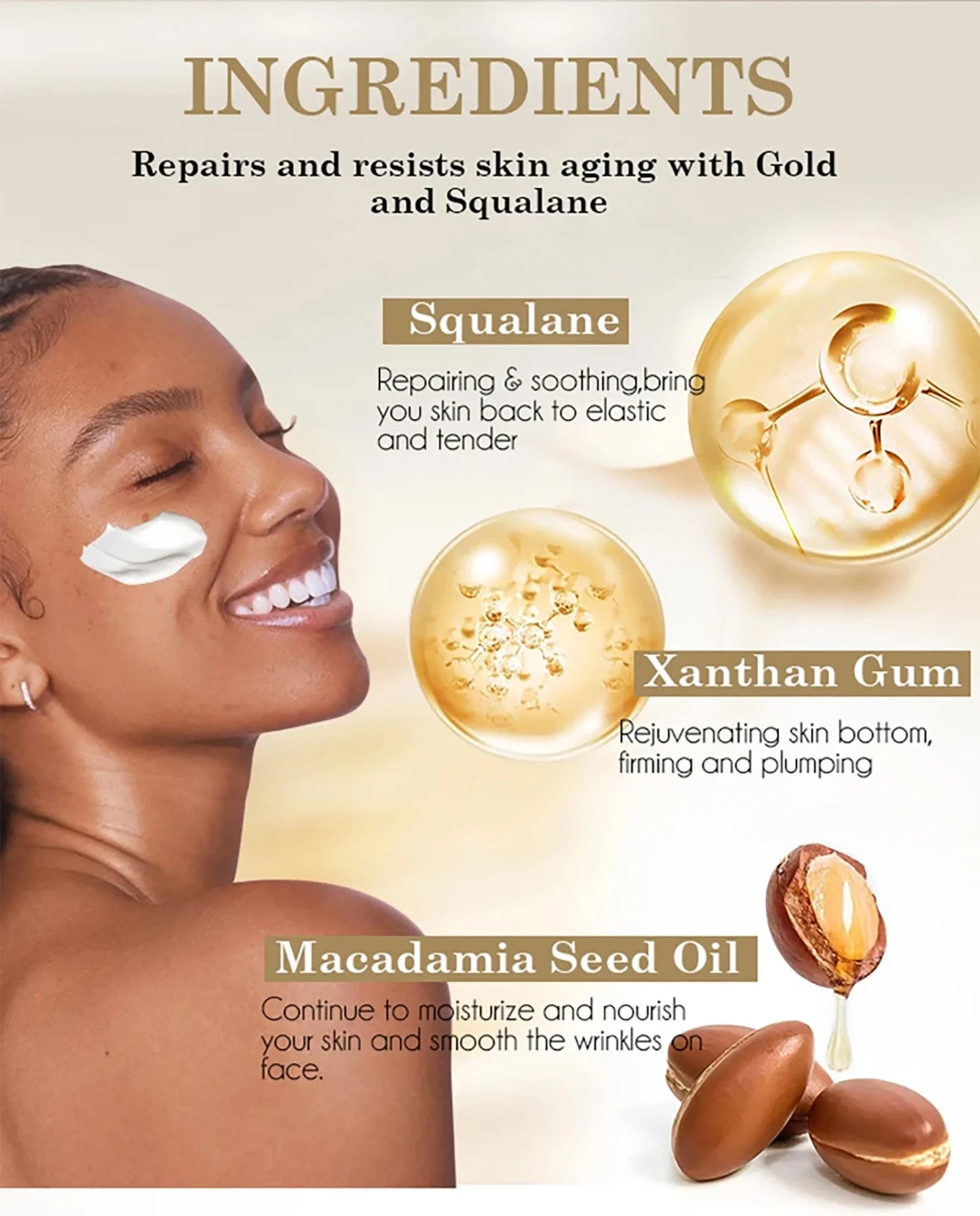 Whitening Anti-Wrinkle Face Cream Set | Collagen & Hyaluronic Acid