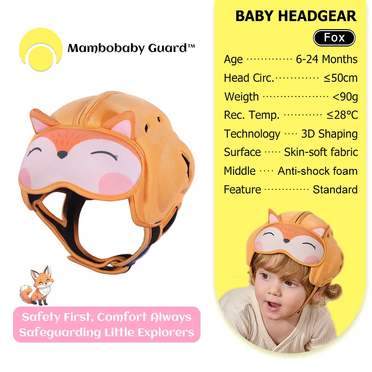 Cute Ladybug Baby Helmet | Safe Anti-Shock Headgear for Infants
