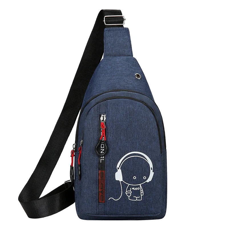 Glow-in-the-Dark Crossbody Bag for Outdoor Sports & Running