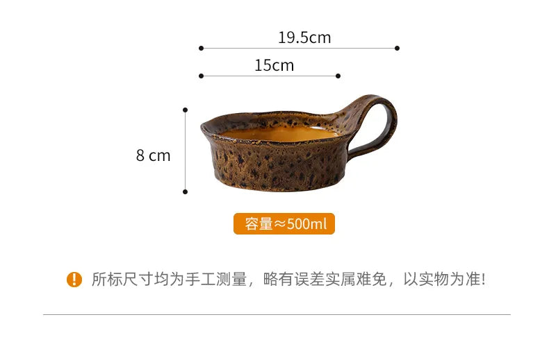 Ensaladera Vintage con Estampado de Leopardo | Elegante Copa de Postre de Cerámica