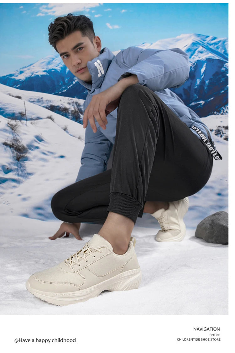 Winter Barefoot Men's Sneakers | Comfortable Non-Slip Casual Shoes