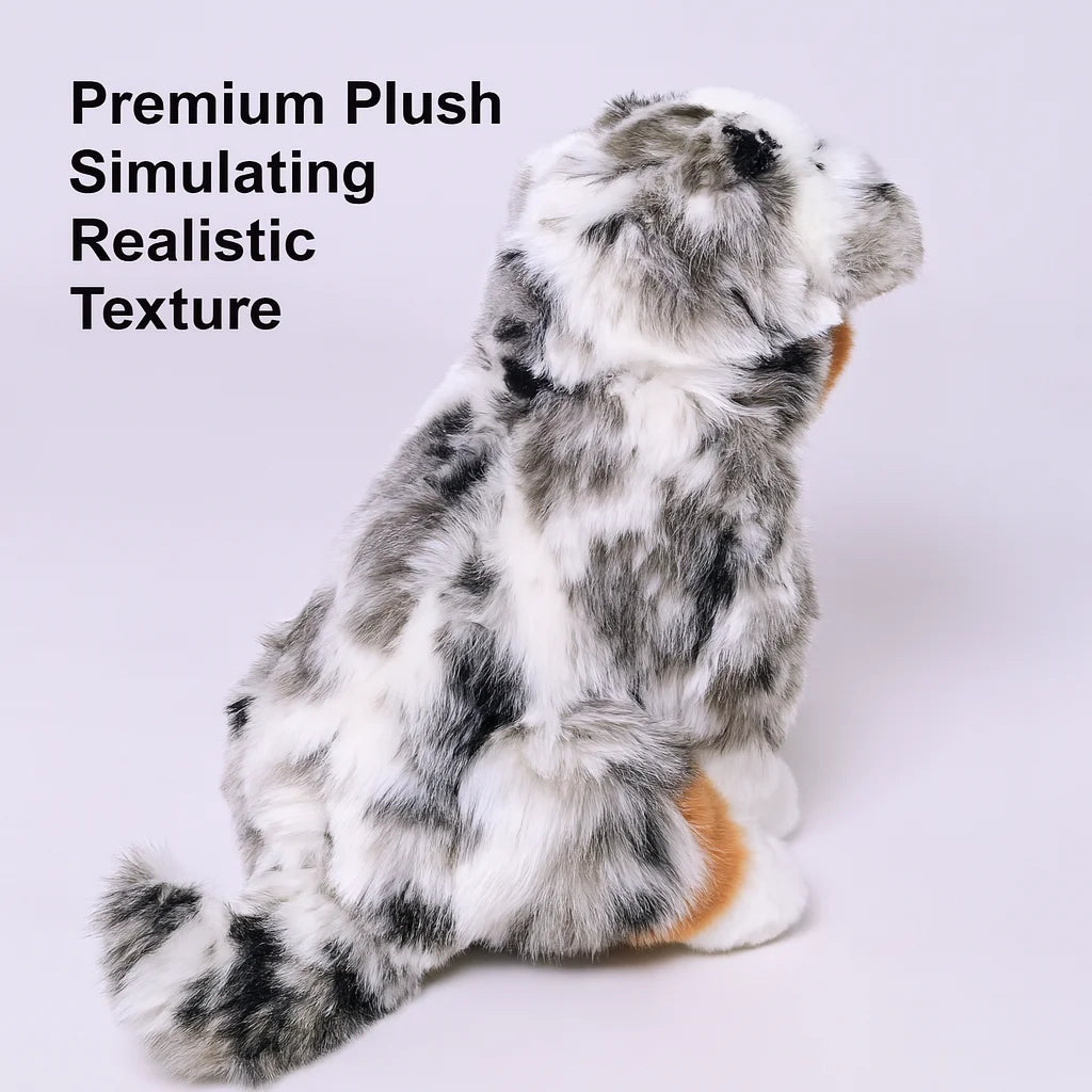 Peluche Premium de Pastor Ganadero Australiano | Regalo de Compañía Emocional