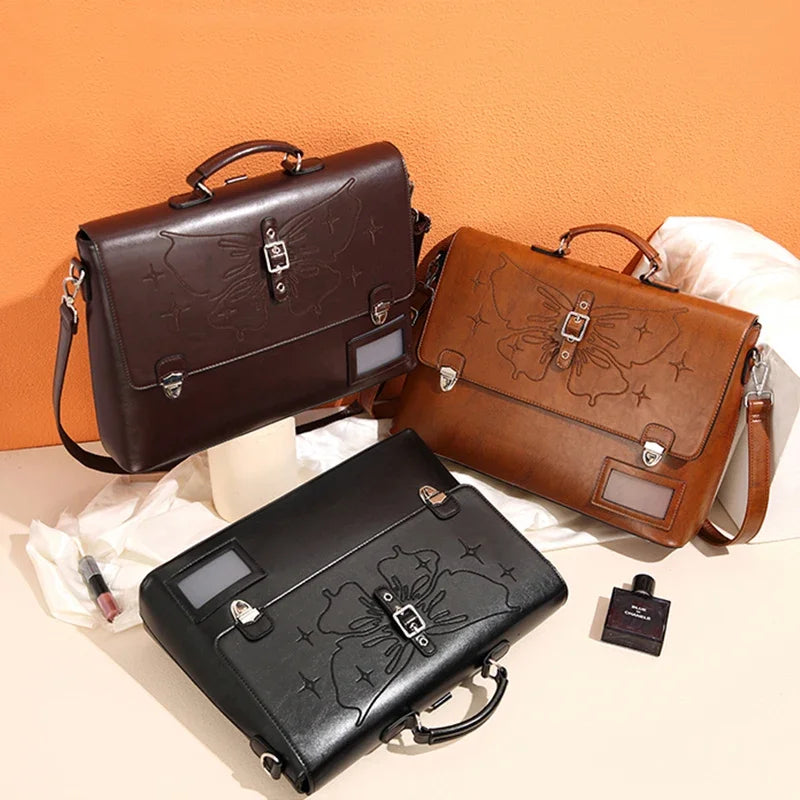 Stylish Cowhide Women's Backpack | Large Capacity Leather Bag