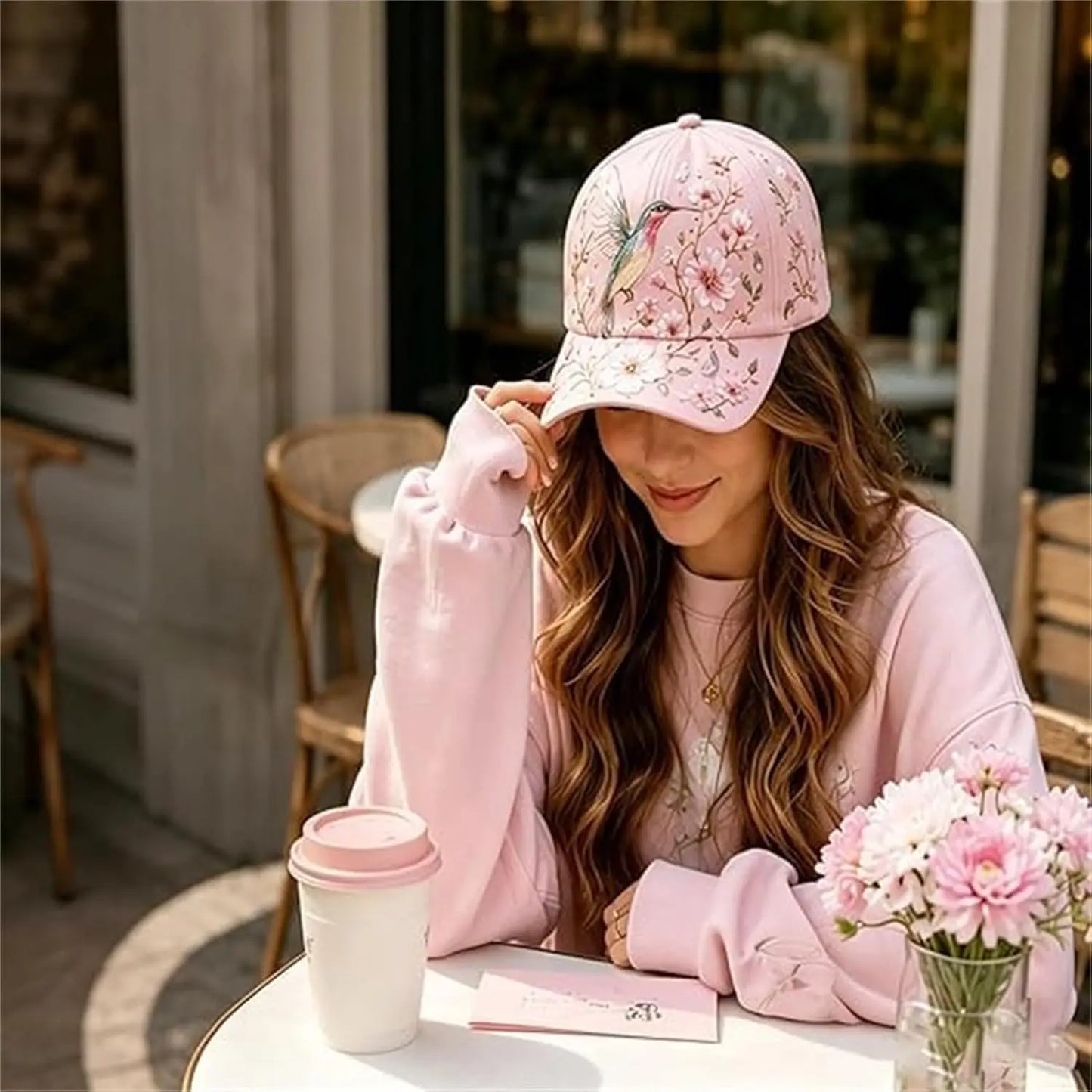 Limited Edition Garden Morning Cap | Adjustable Botanical Hat for Women