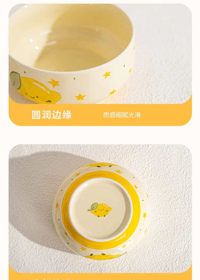 Cute Ceramic Cartoon Bowls | Perfect for Desserts & Noodles
